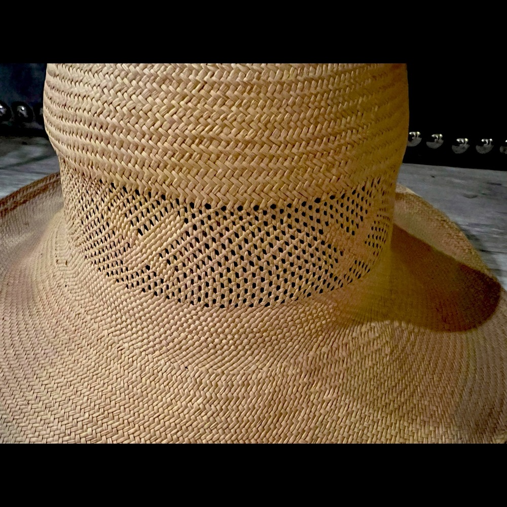 Floppy geometric straw hat SUMMER SALE!! - Picture 2 of 3